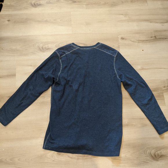 Gray 5 button long sleeve shirt - Picture 4 of 4